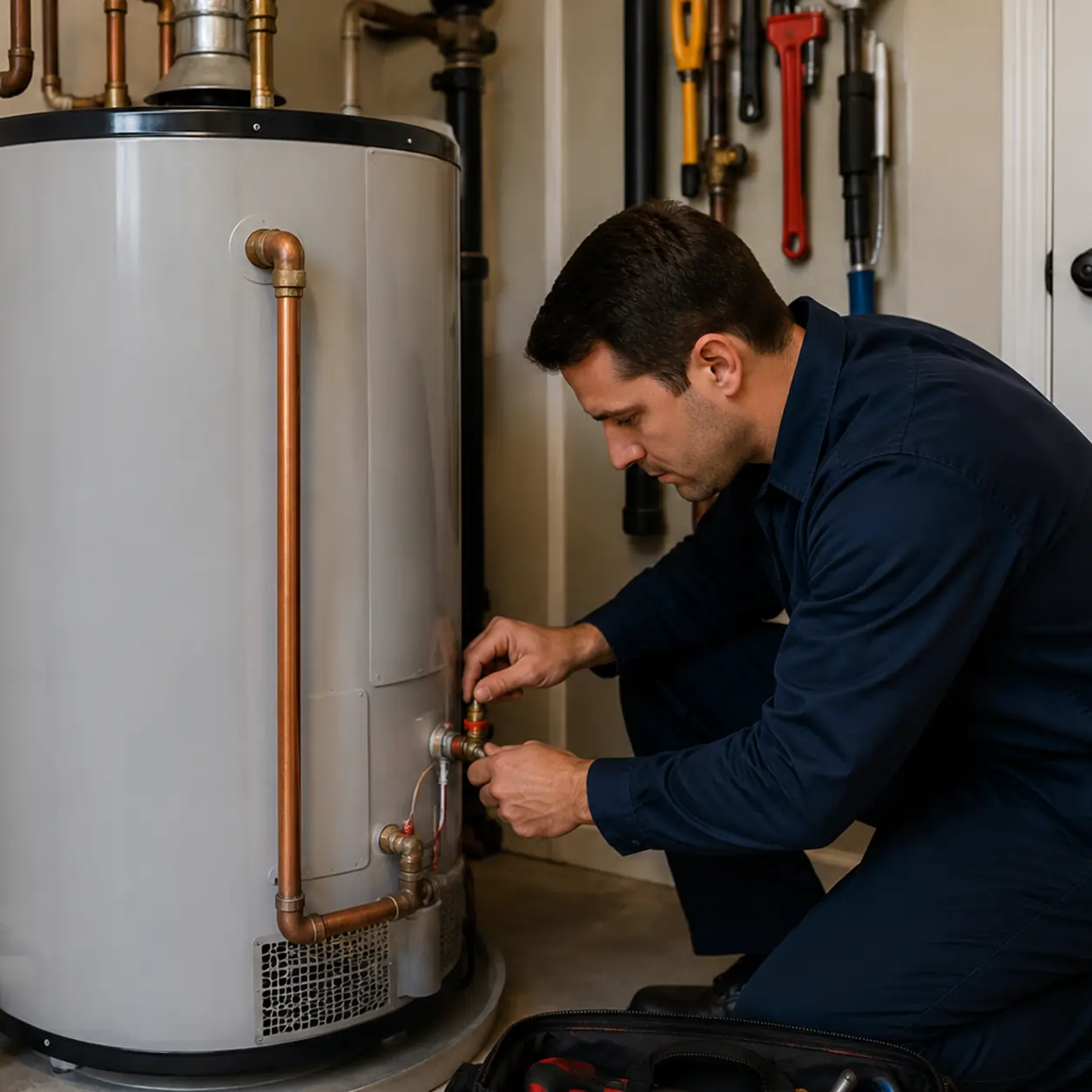 Water heater maintenance check